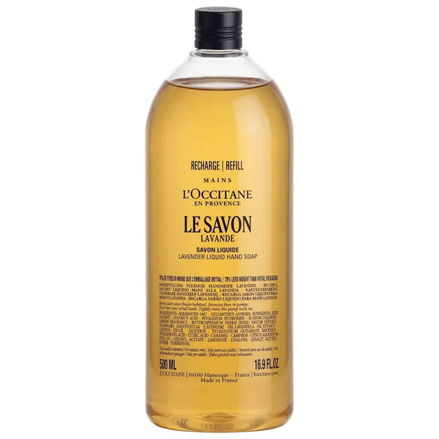 L'OCCITANE Shea Butter Lavender Liquid Soap Eco Refill 500ml
