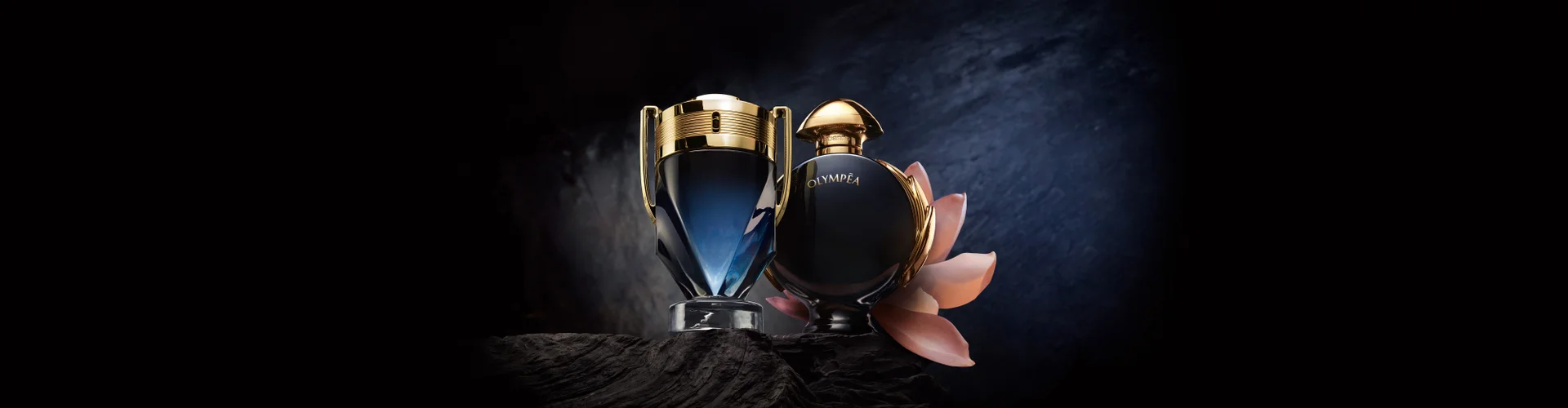 Invictus & Olympea Parfum - the new fragrances for him & for her by Rabanne