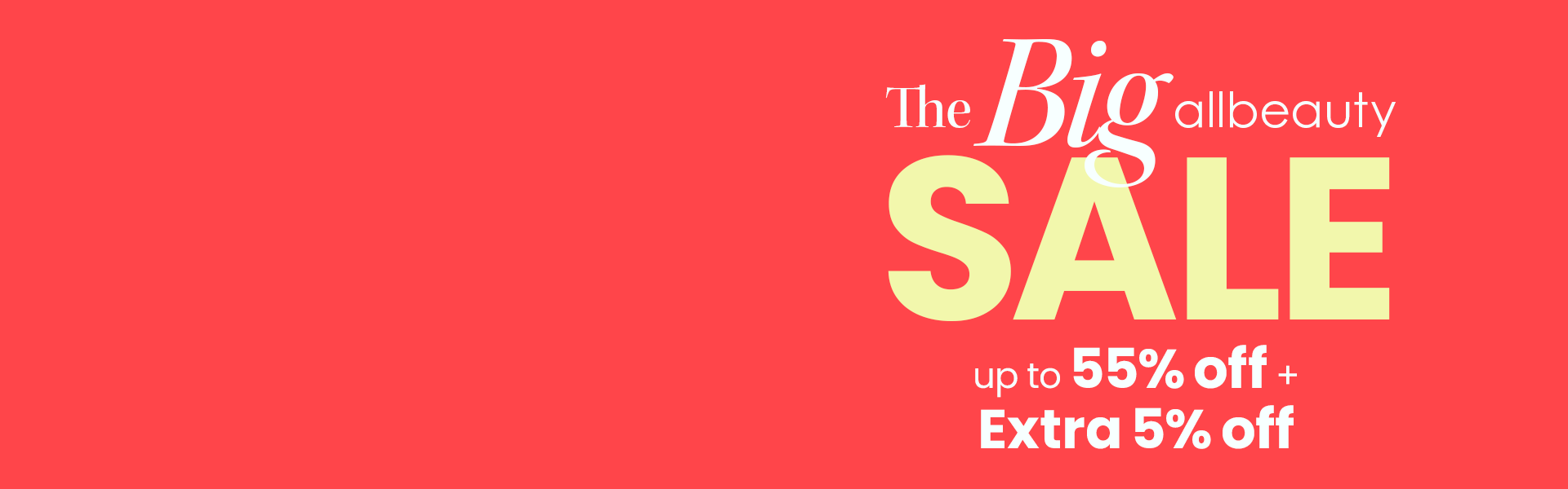 Extra 5% off The BIG allbeauty Sale Event - HP