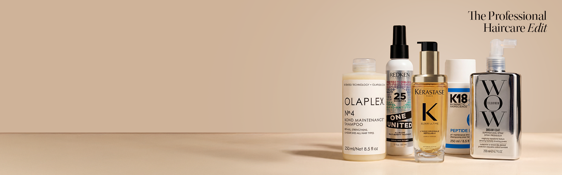 Professional Haircare Homepage Hero Banner