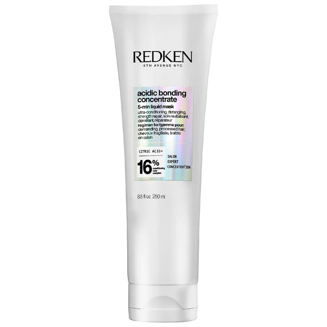 Redken Acidic Bonding Concentrate 5-Minute Liquid Hair Mask, Bond Repair and Hydration 250ml