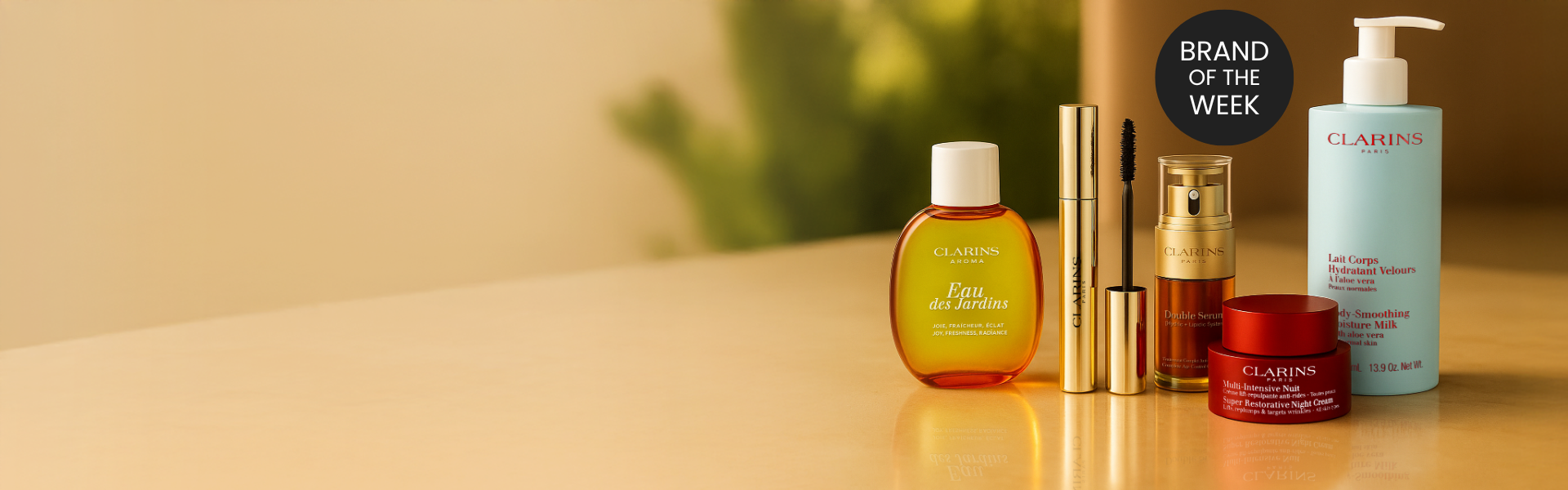 Week 9 2026 Clarins Sale Hero Banner